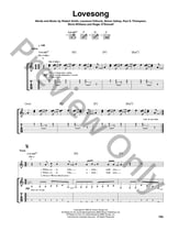 Lovesong Guitar and Fretted sheet music cover